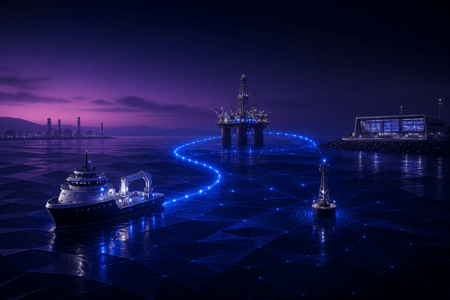 Rede de tecnologia para operações offshore